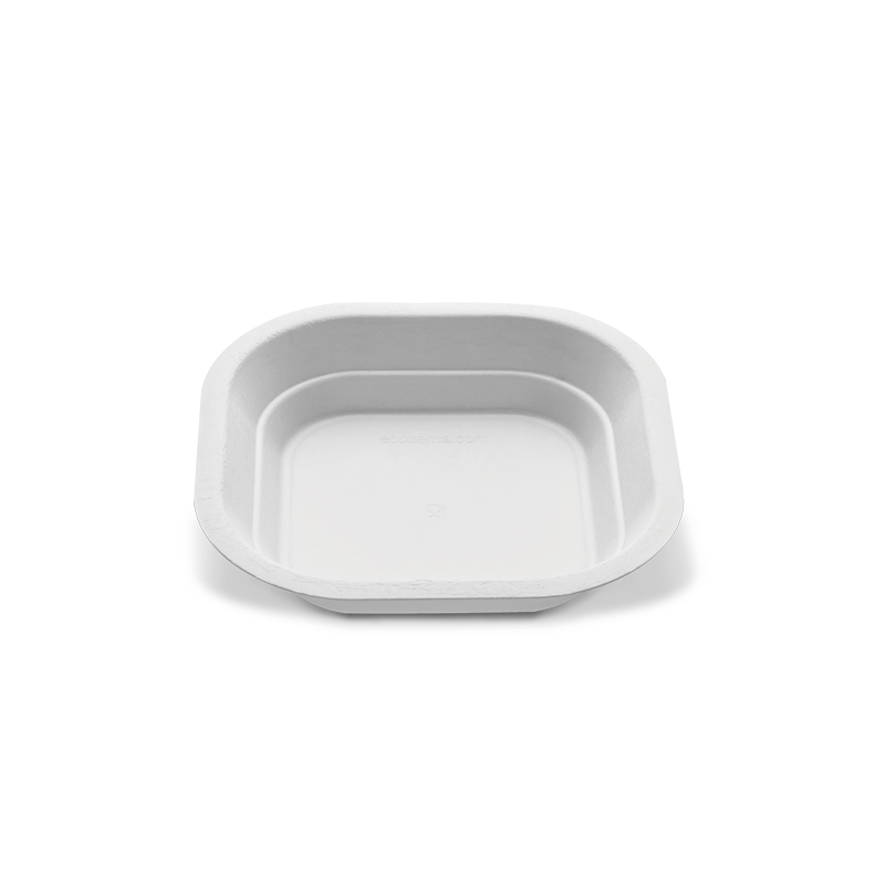 Piatto quadrato - biodegradabile e compostabile