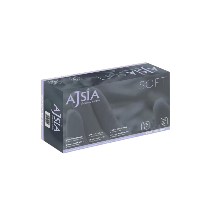 Guanti In Nitrile Blu