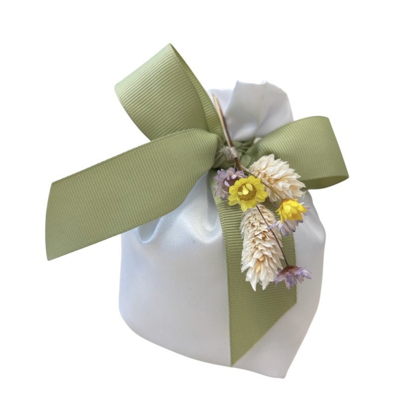 Kit Bomboniera matrimonio con Fiore e Nastro - Galassia Store Online